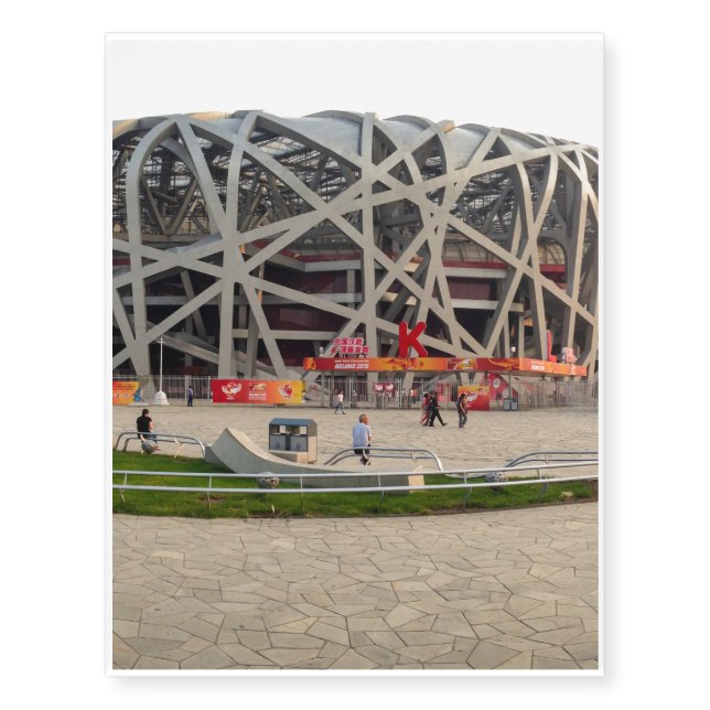 Beijing National Olympic Stadium Temporary Tattoos (Front)