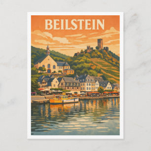 Beilstein Germany Scenic Vintage Travel Art Postcard
