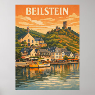 Beilstein Germany Vintage Travel Poster