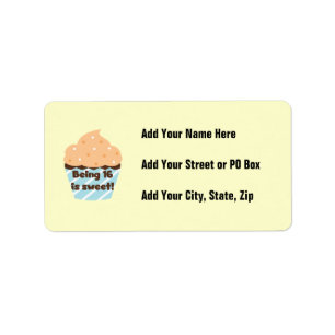 Being 16 is Sweet Birthday T shirts and Gifts Label