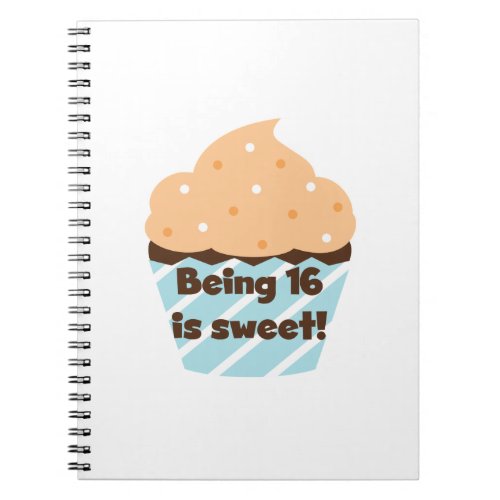 Being 16 is Sweet Birthday T shirts and Gifts Notebook