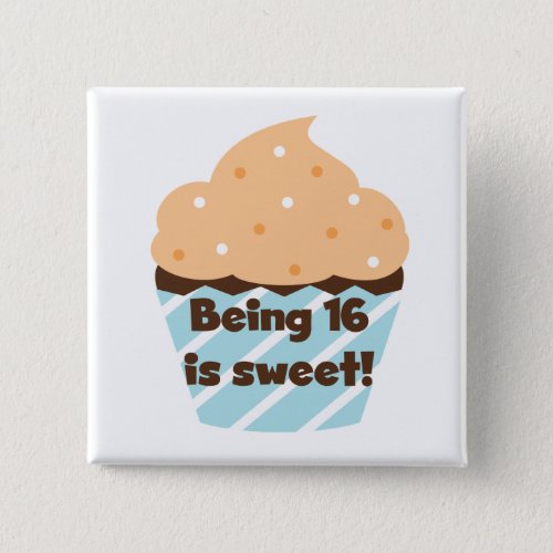 Being 16 is Sweet Birthday T shirts and Gifts Pinback Button