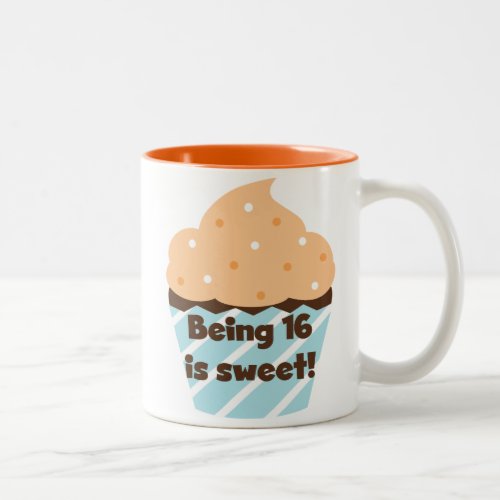 Being 16 is Sweet Birthday T shirts and Gifts Two_Tone Coffee Mug