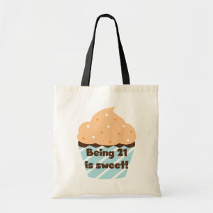 Being 21 is Sweet Birthday T-shirts and Gifts Tote Bag