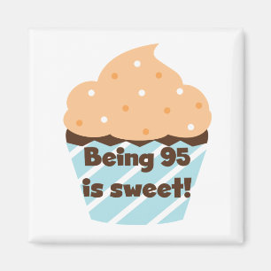 Being 95 is Sweet Birthday T-shirts and Gifts Magnet