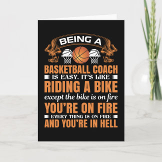 Being a Basketball Coach is Easy Card