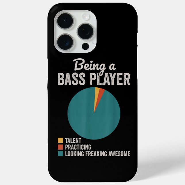Being a Bassist Musician Funny Bass Guitar Player Case-Mate iPhone Case (Back)