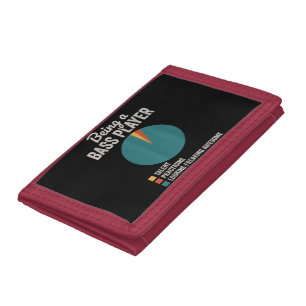 Being a Bassist Musician Funny Bass Guitar Player Tri-fold Wallet