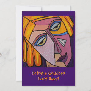 Being a Goddess Isn't Easy Flat Card