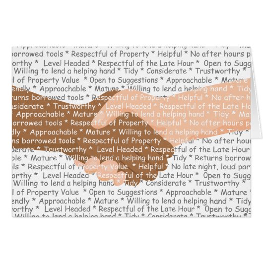 Being a Good Neighbor Cards (Front Horizontal)