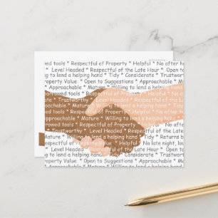 Being a Good Neighbor Postcard