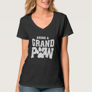 Being A Grand Paw Is Ruff Dog Grandpa Grandpaw T-Shirt