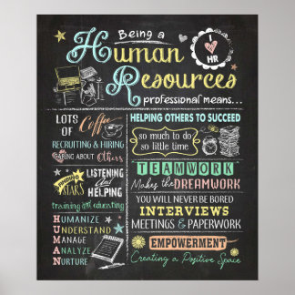 Being A Human Resources Professional Means Poster
