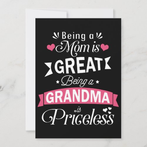 being a mom is great being a grandma t_shirts