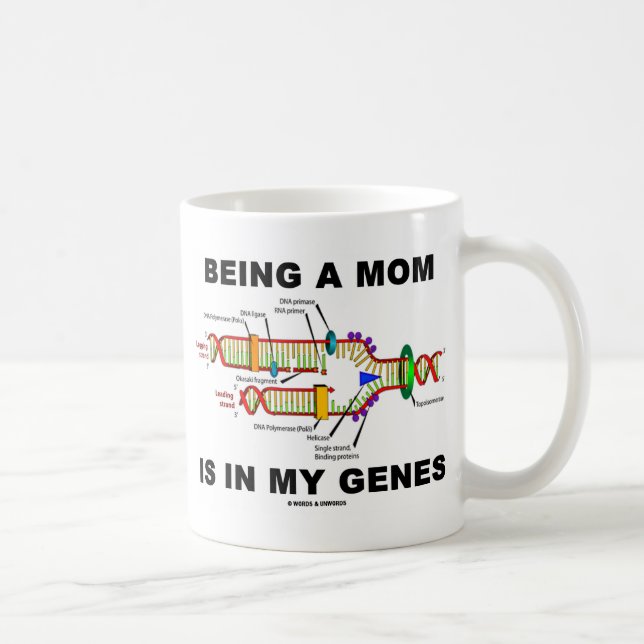 Being A Mom Is In My Genes (DNA Replication) Coffee Mug (Right)
