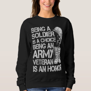Being A Soldier Is A Choice  Raglan Baseball Sweatshirt