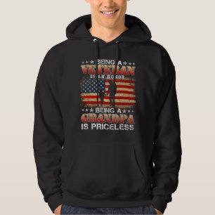 Being A Veteran is an Honor Grandpa Is Priceless 3 Hoodie
