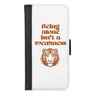Being alone is not weakness iPhone 8/7 wallet case