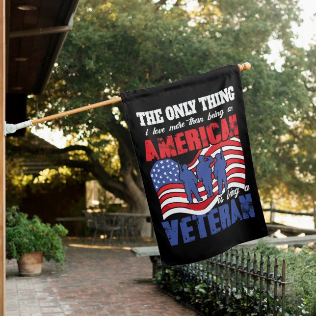Being an american veteran house flag (In SItu)