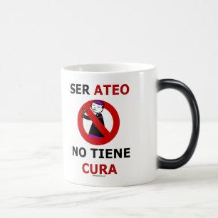Being an atheist has no cure color morph mug