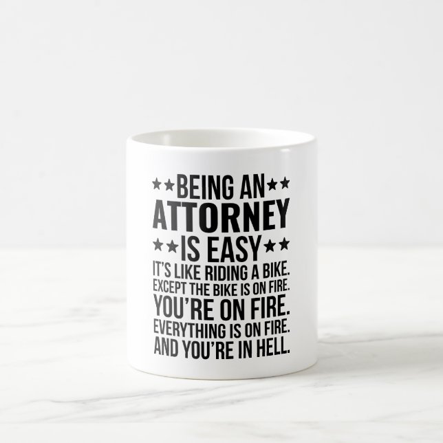 Being An Attorney Is Easy It's Like Riding A Bike Coffee Mug (Center)