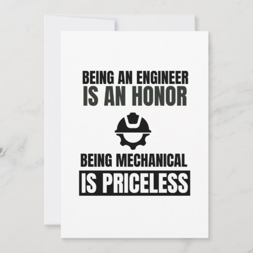 Being an engineer is an honor being mechanical is announcement