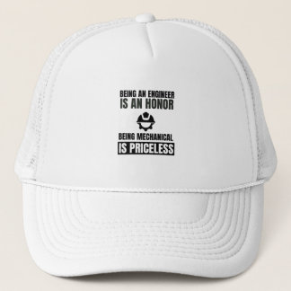 Being an engineer is an honor being mechanical is trucker hat