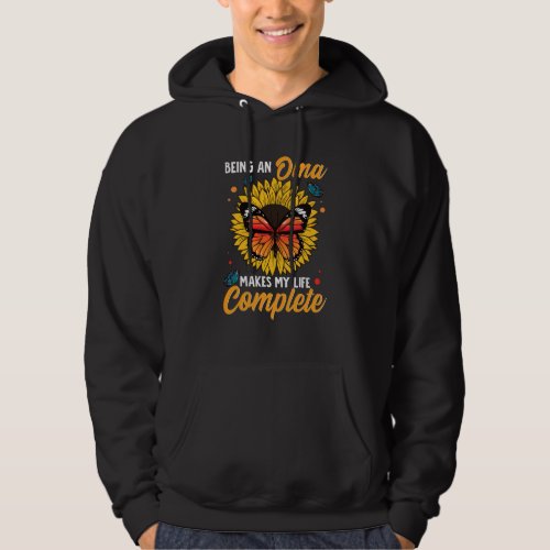 Being An Oma Makes My Life Complete Sunflower Butt Hoodie
