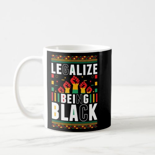 Being Black African American Juneteenth   Coffee Mug