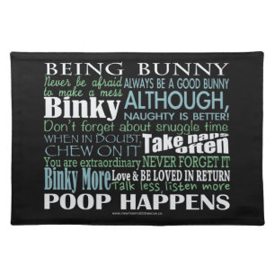 "Being Bunny" Placemat