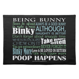 "Being Bunny" Placemat