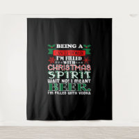Being Cancer Woman Filled Christmas Spirit Beer