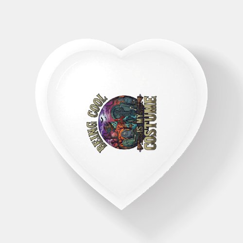 Being Cool Is Costume Halloween Zombie Graveyard_1 Paperweight