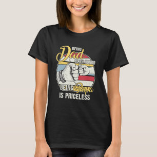Being Dad is an Honor Being Papa is Priceless Fath T-Shirt
