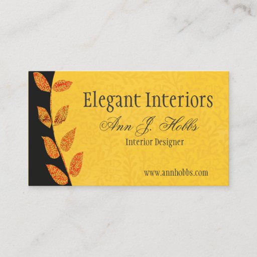 Customizable Interior Designer Elegant Interior Business Card