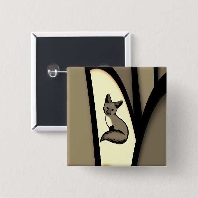 Being Foxy Button (Front & Back)