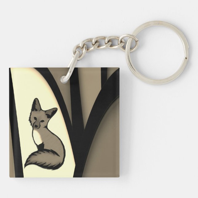 Being Foxy Keychain (Back)