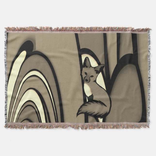 Being Foxy Throw Blanket (Front)
