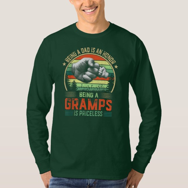 Being Gramps Is Priceless funny Father's Day  T-Shirt (Front)