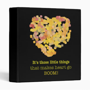 Being in love quote: It's those little things ... 3 Ring Binder