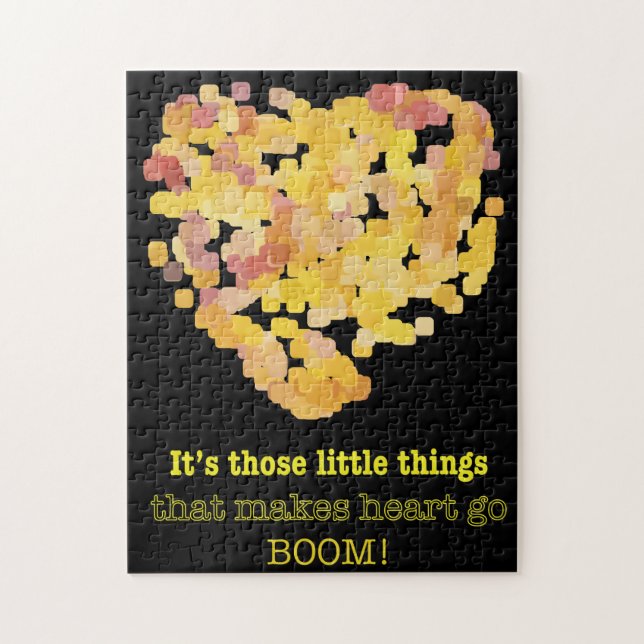 Being in love quote: It's those little things ... Jigsaw Puzzle (Vertical)