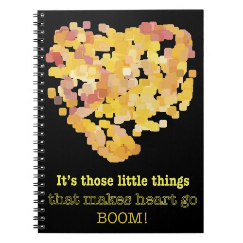 Being in love quote Its those little things  Notebook