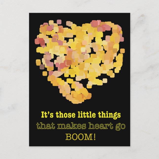 Being in love quote: It's those little things ... Postcard (Front)