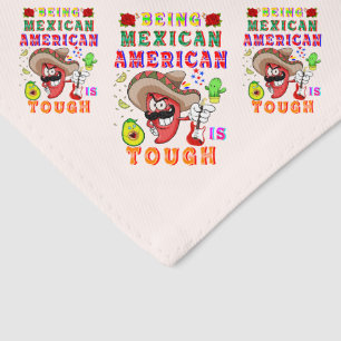 Being Mexican American Is Tough Pet Bandana Collar