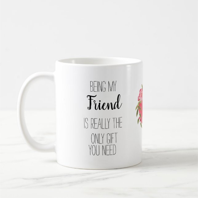 Being my friend is the only gift you need, coffee mug (Left)