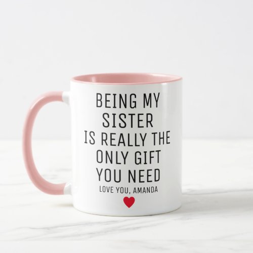 Being My Sister Is Really The Only Gift You Need  Mug