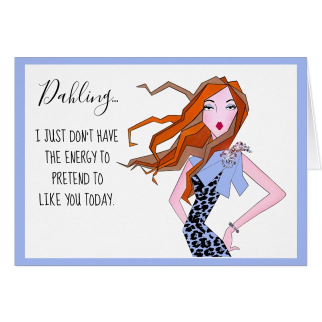 “Being Nice Everyday is Exhausting!” Cards (Front Horizontal)