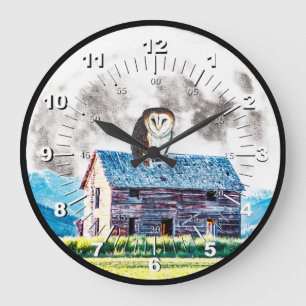 Being of Day and Night Large Clock