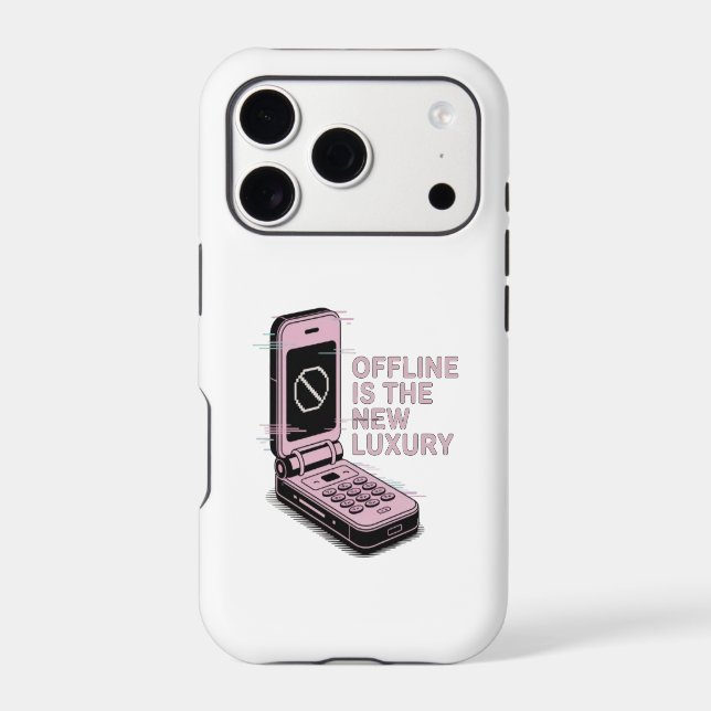 Being offline is the new luxury iPhone case (Back)