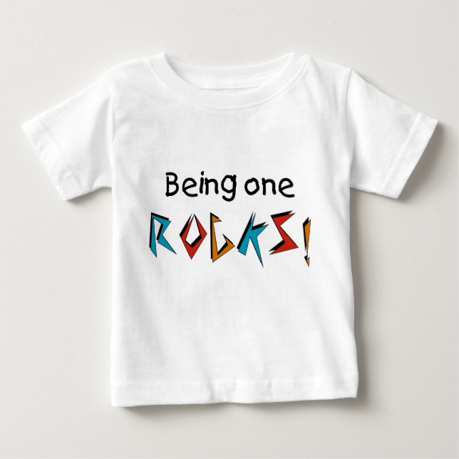Being One Rocks! Baby T-Shirt (Front)